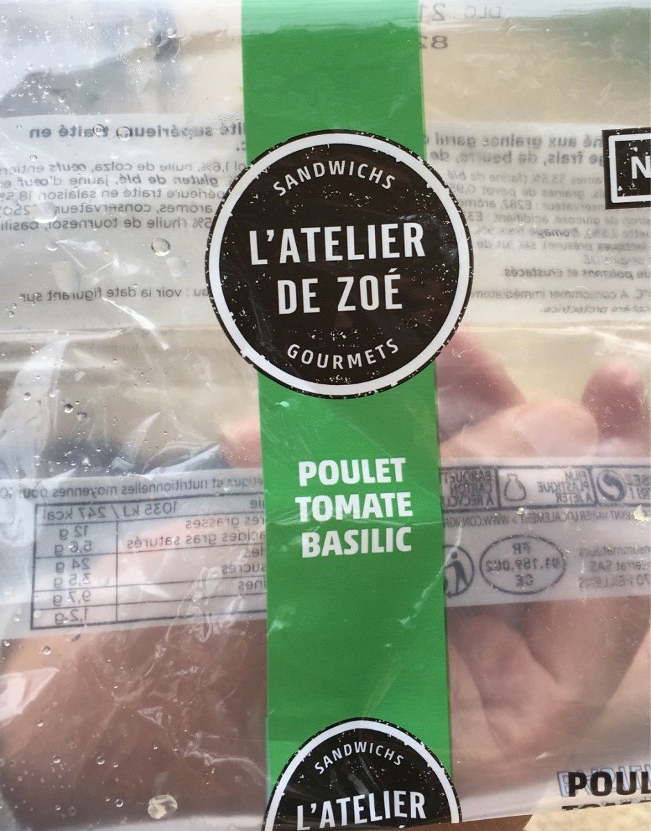 Sandwich poulet tomate basilic - Product - fr