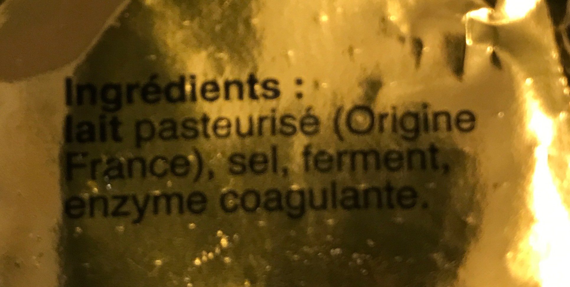 Camembert 45% Камамбер Валь де Саон - Ingrediënten - fr