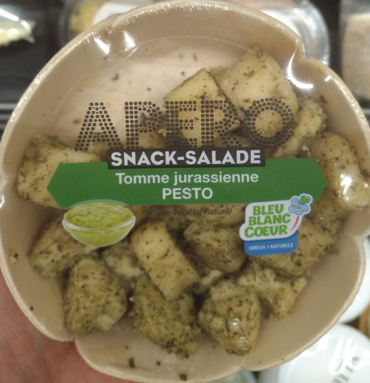 Apero snack salade tomme jurassienne pesto - Produit