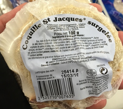 Coquille St Jacques* surgelée - Produkt - fr