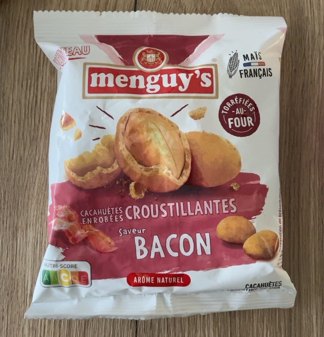 Menguy's cacahuetes enrobees bacon 170 g - Product - fr