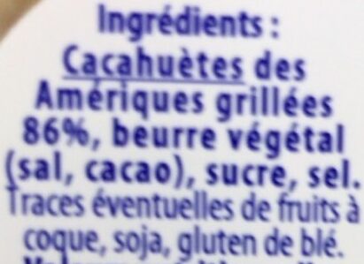 Beurre de cacahuètes creamy sans huile de palme - Ingredients - fr
