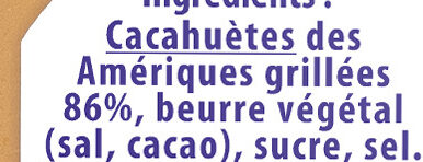 Beurre de cacahuètes creamy - Ingrediënten - fr