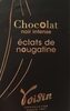 Chocolat noir intense nougatine - Product
