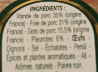 Terrine bourguignonne aux pleurotes - Ingredienser - fr