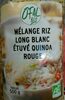 Mélange riz long blanc étuvé quinoa rouge - Produit