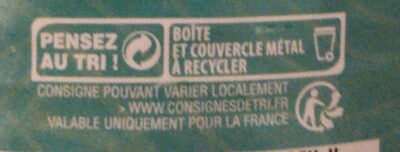 Haricots verts - Instruction de recyclage et/ou informations d'emballage