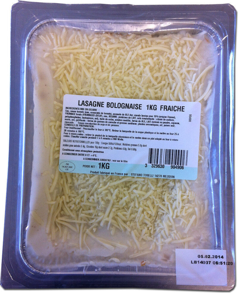 Lasagne bolognaise - Produkt - fr