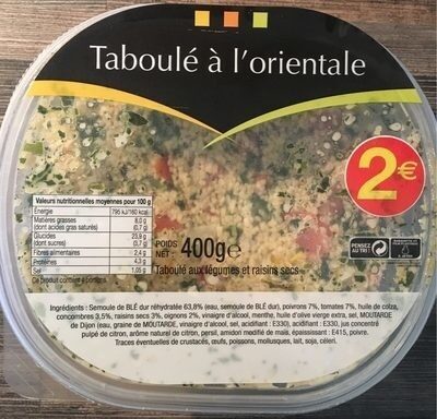 Taboulé à l'oriental - Produkt - fr