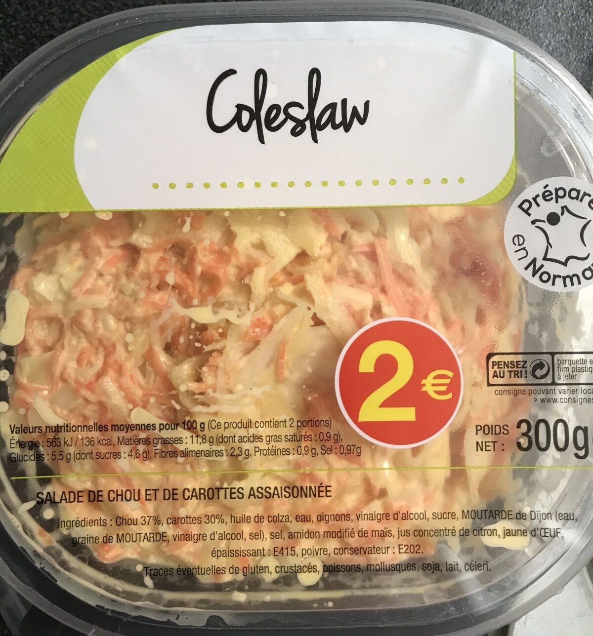 Coleslow - Ingredienser - fr