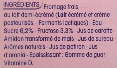 Petits Filous (6 Goûts : Fraise, Framboise, Pêche, Banane, Abricot, Fruits Rouges) 18 Pots - Ingredienser - fr