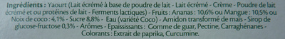 Panier de Yoplait Exotique (Ananas, Coco, Mangue) 8 Pots - Ingredientes - fr