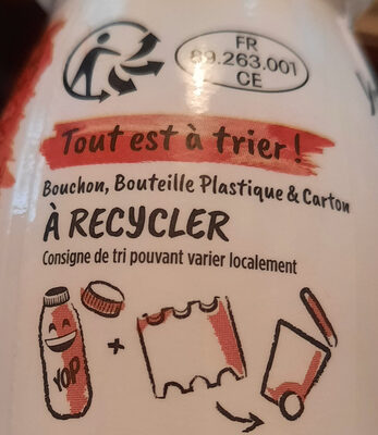 Mini Yop Fraise - Recycling instructions and/or packaging information - fr