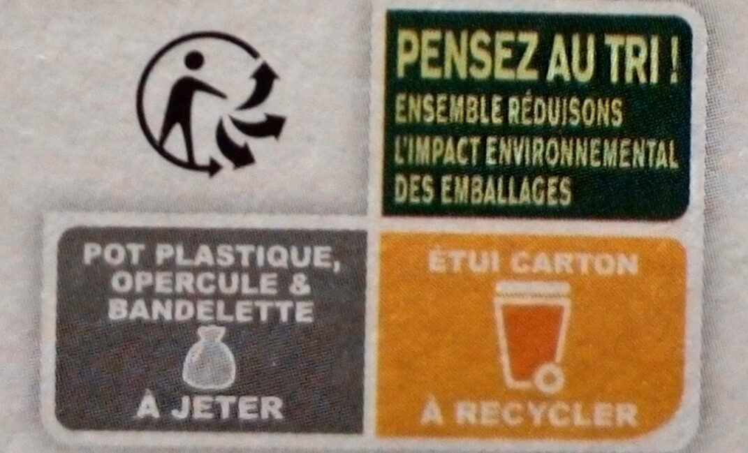 Petit Yoplait (0 % MG) - Instruction de recyclage et/ou informations d'emballage