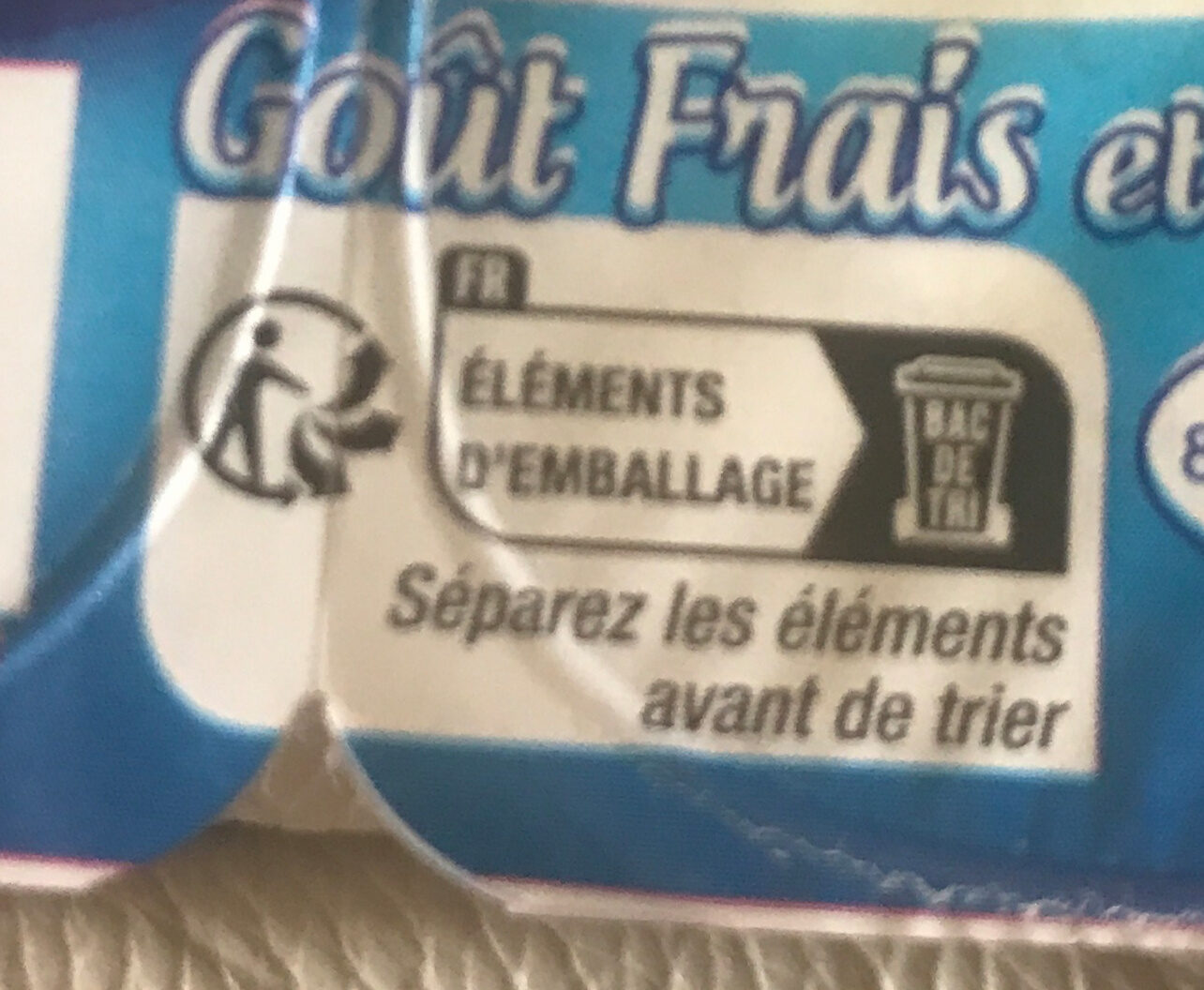 Fromage frais nature au lait demi-écrémé. - Recycling instructions and/or packaging information - fr