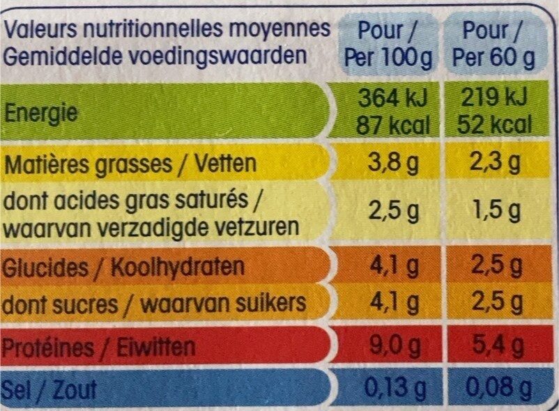Petit Yoplait - Nutrition facts - fr