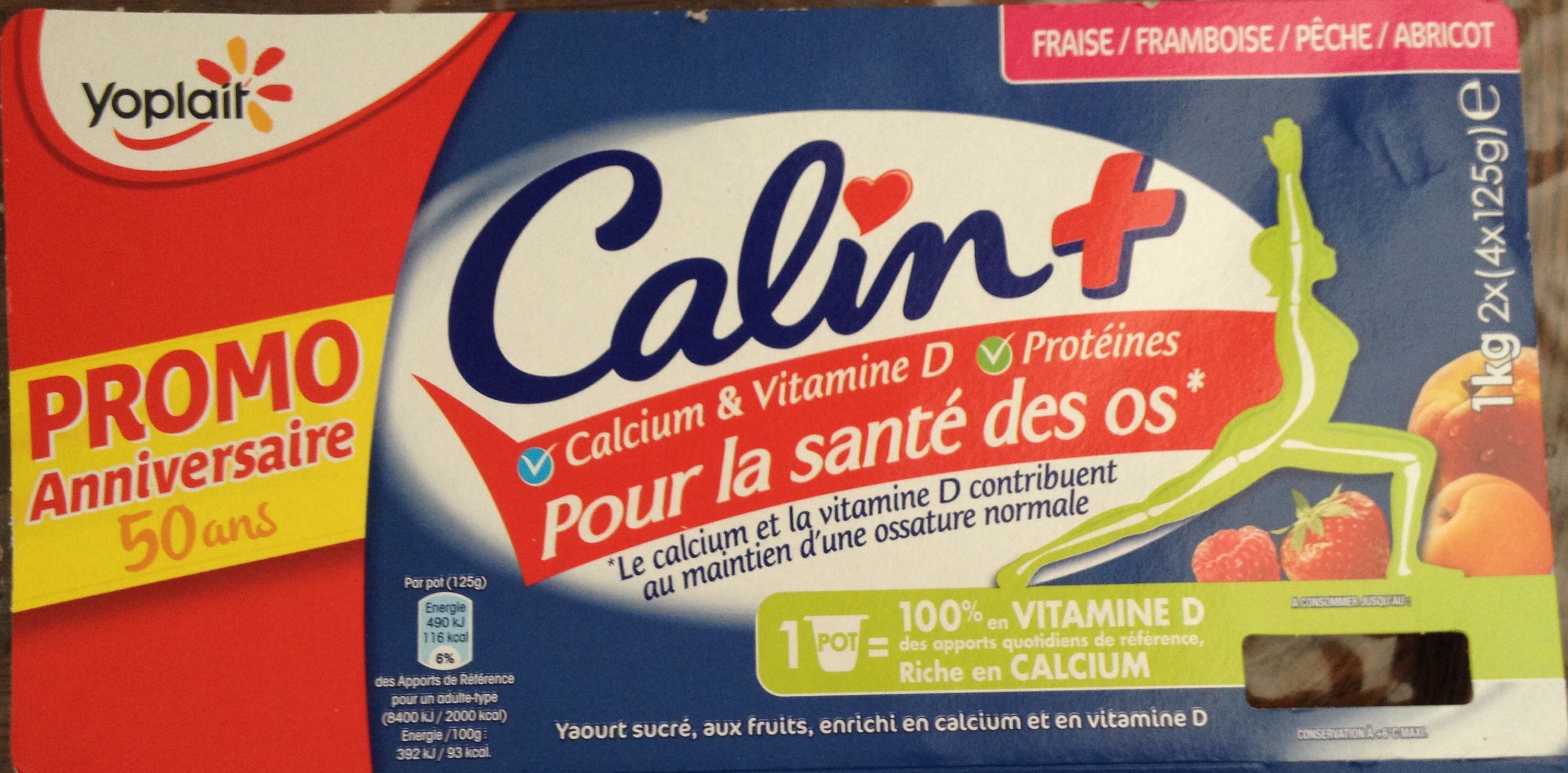 Calin + (Fraise, Framboise, Pêche, Abricot) - Produit