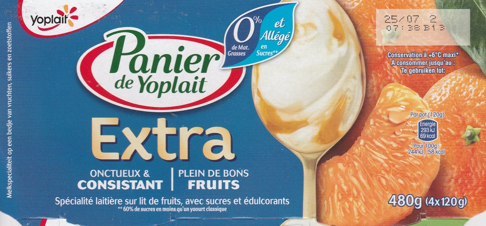 Panier de Yoplait Extra Mandarine - Product - fr