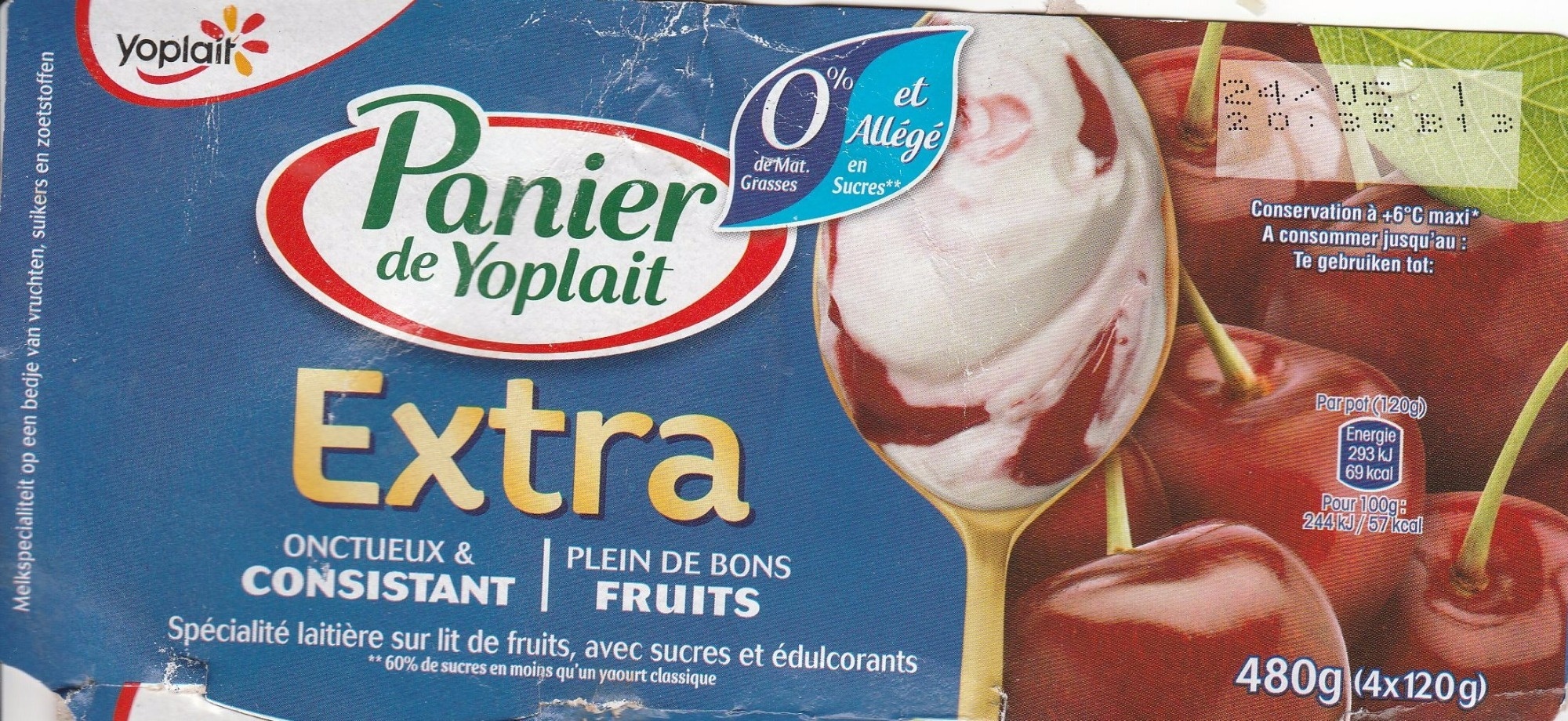 Panier de Yoplait Extra Cerise - Product - fr
