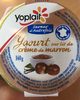Yaourt nature sucré sur lit de crème de marron, aromatisé - Product