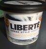 Greek style yogurt on a layer of mango and passion fruit - Product