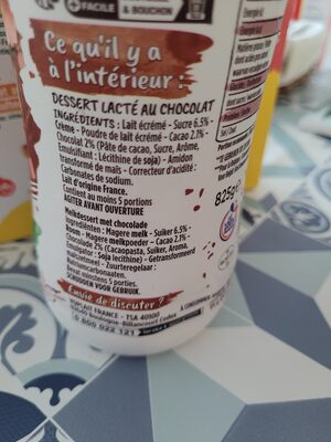 Dessert lacté au chocolat - Ingredients - fr