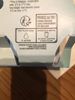 Perle de lait vegetal coco - Instruction de recyclage et/ou informations d'emballage