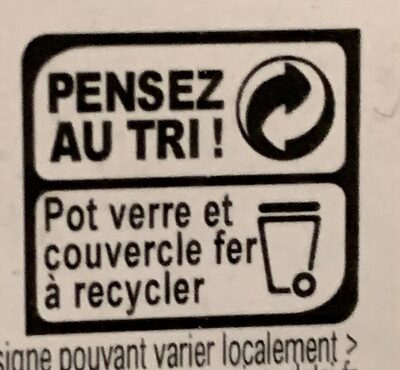 Préparation Abricot Pomme - Recycling instructions and/or packaging information