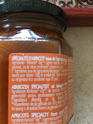 Abricot les Fruits Bio - Ingredienser - fr