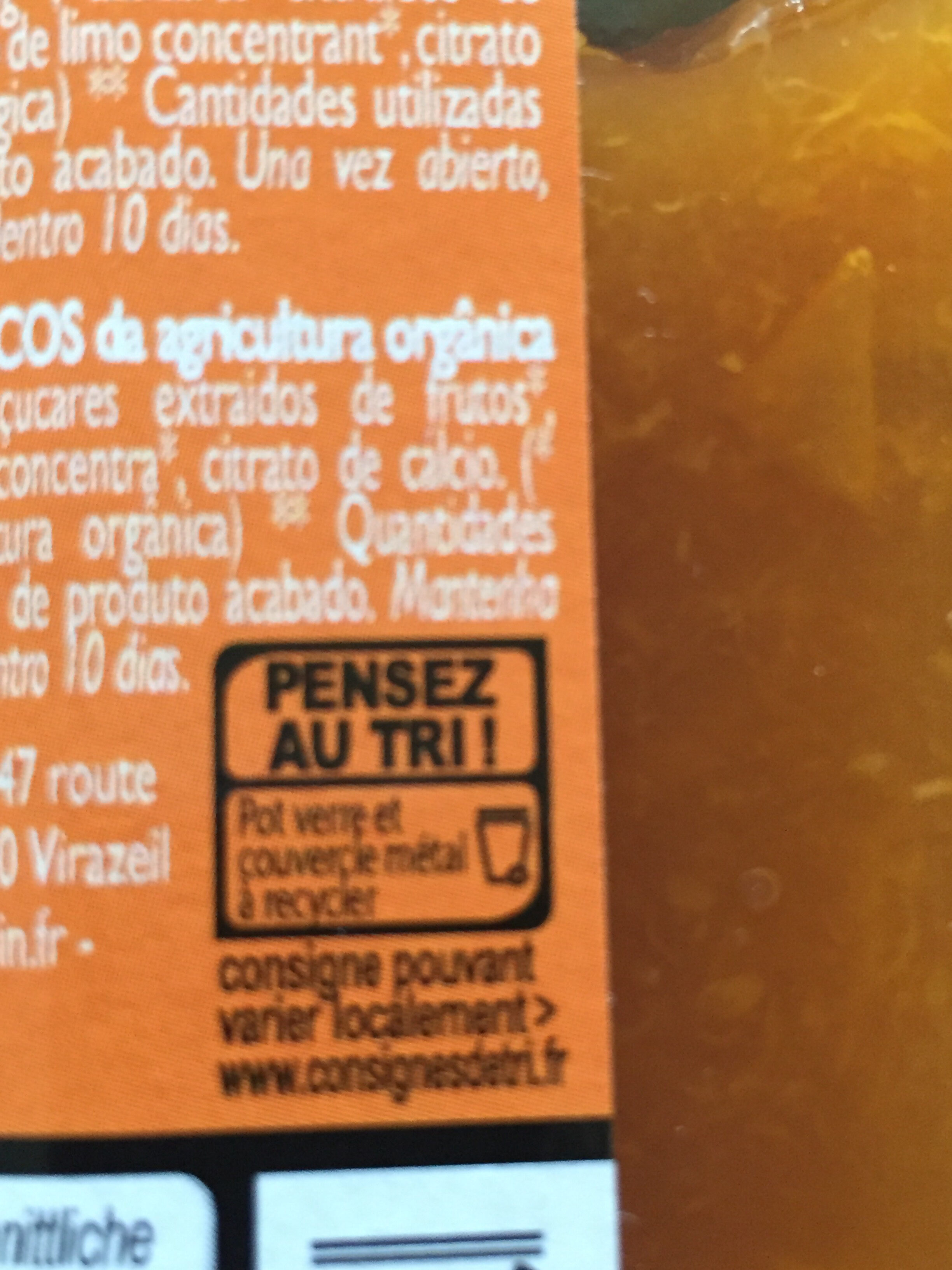 Abricot les Fruits Bio - Recycling instructions and/or packaging information - fr