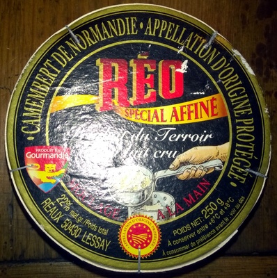 Camembert de Normandie AOP (22% MG) - 250 g - Réo Noir - Producte - fr