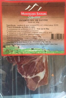 Jambon sec de Savoie - Product - fr