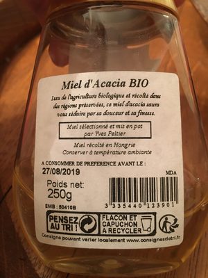 Miel d’acacia bio - Produit