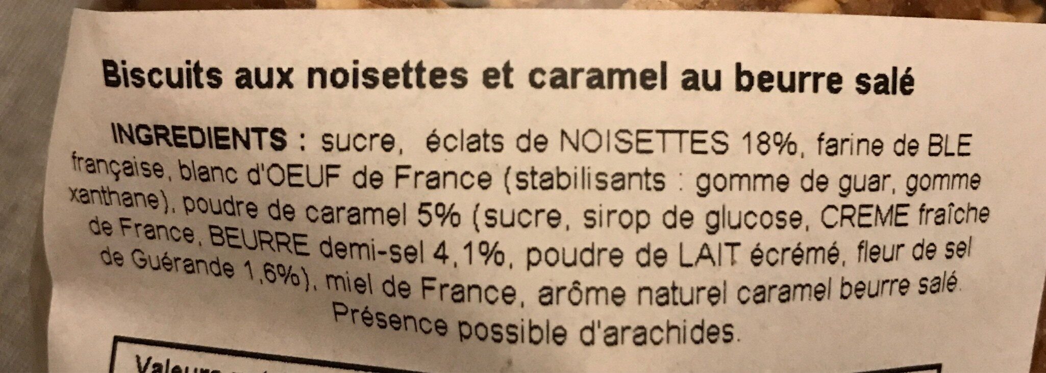 Croquants - Ingredients - fr