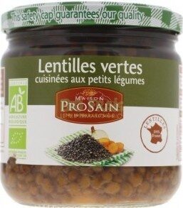 Lentilles Vertes Bio Cuisinées aux Petits Légumes - Product - fr