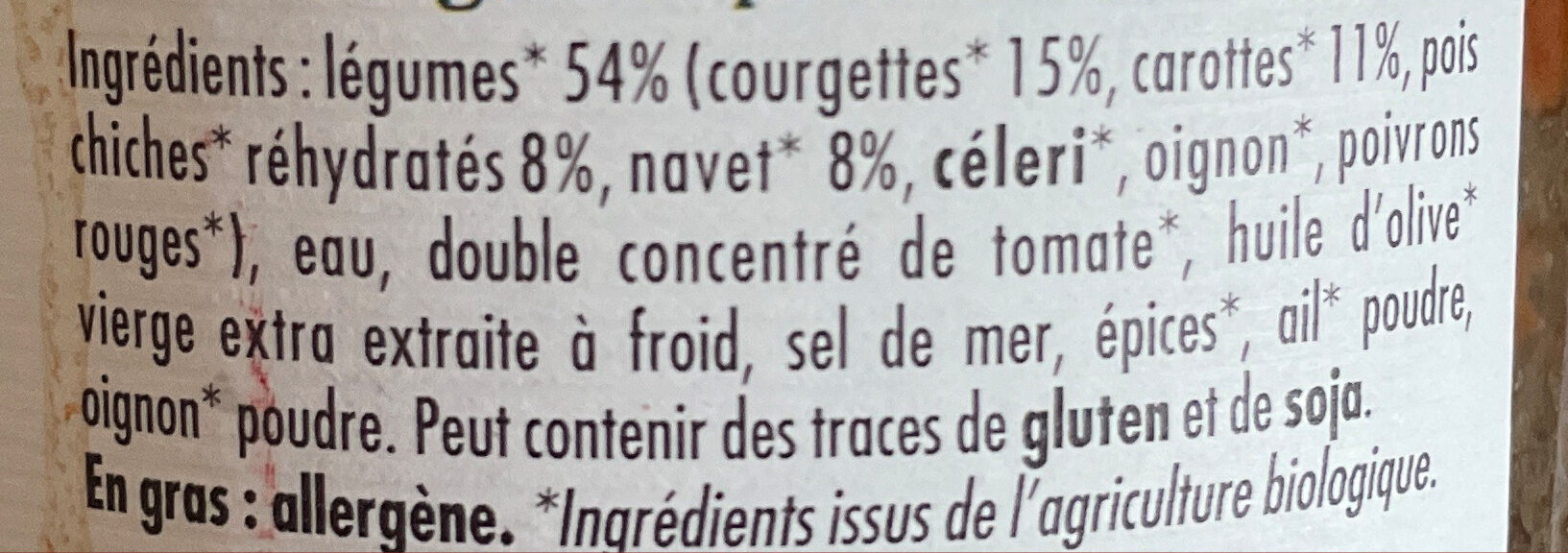 Couscous aux 7 légumes - Ingredients - fr
