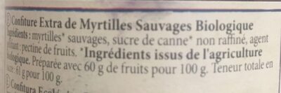 Myrtilles sauvages - Ingredienser - fr