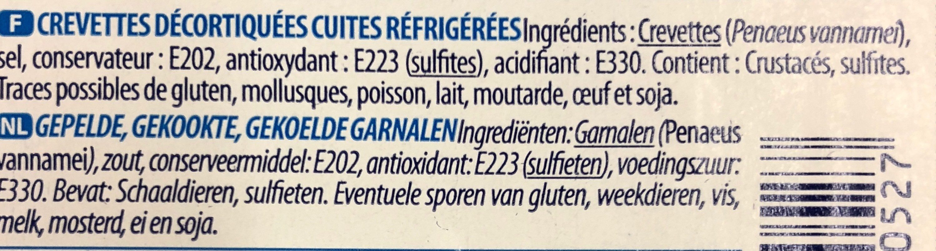 Crevettes royales - Ingredients - fr