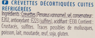 Crevettes décortiquées - المكونات - fr