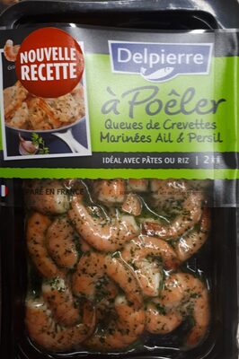 Queues de crevettes marinées ail & persil - Produit