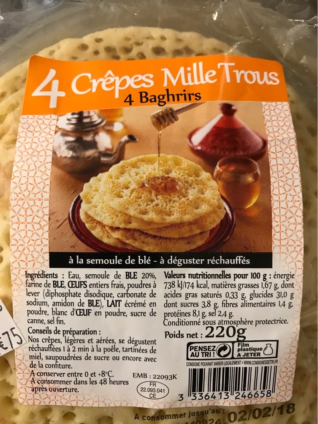 4 crêpes mille trous - Product - fr