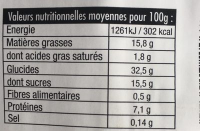 8 CREPES MOELLEUSES VANILLE - Nutrition facts - fr