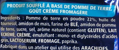 Monster Munch goût Crème Fromagère (lot de 2, +10% gratuit) - Ingredients - fr
