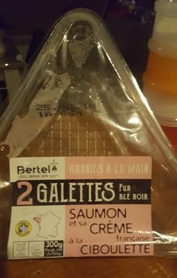 2 galettes pur blé noir saumon crème française à la ciboulette - Product - fr