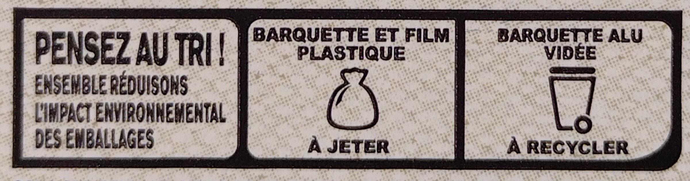 Lasagnes du pêcheur farce sétoise - Recycling instructions and/or packaging information - fr