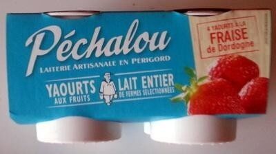 4 yaourts à la fraise de Dordogne - Product - fr