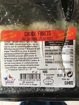 Choux farcis - Producto - fr