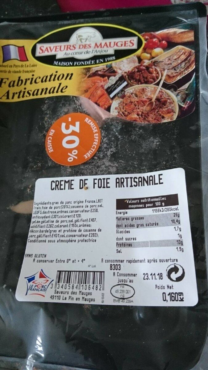 Crème de foie artisanale - Producto - fr