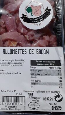 Allumettes de bacon - Producto - fr