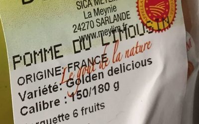 Pomme du Limousin - Ingrédients